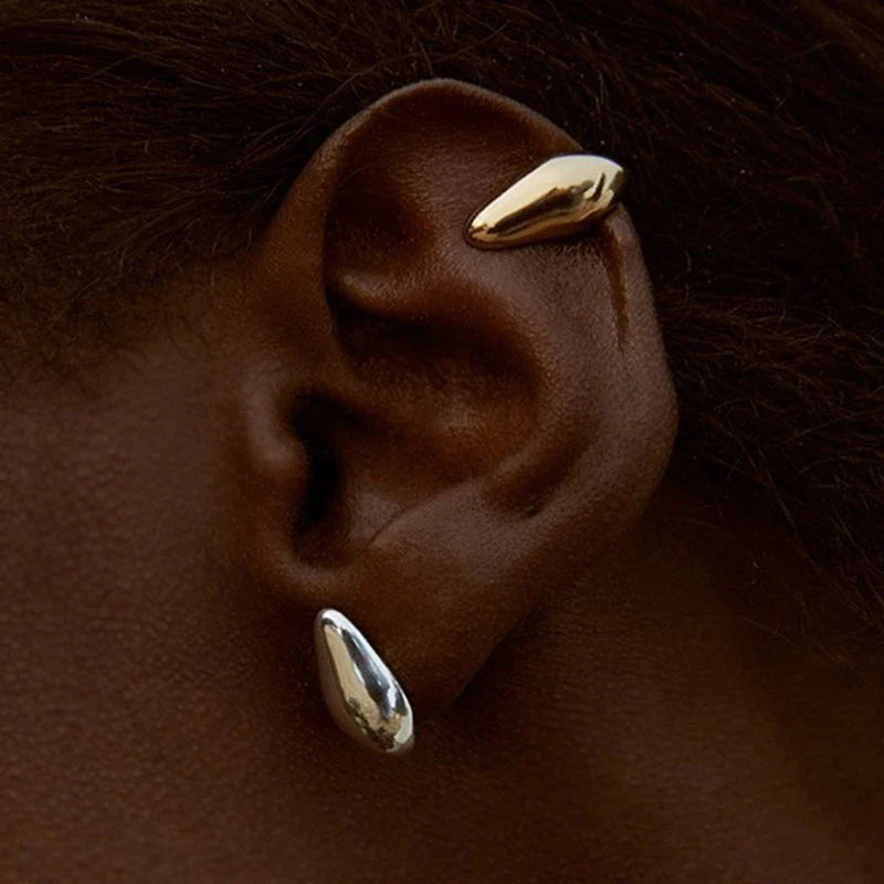 Retro Übertreibung Keine Piercing Clip Ohrringe | Shop Nory