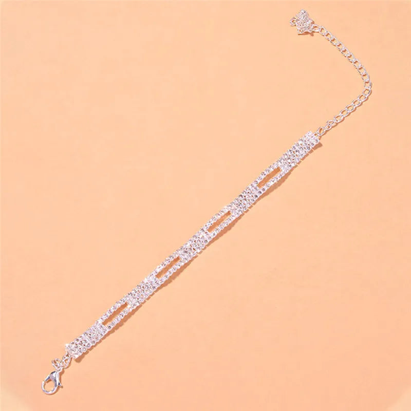 Neue Trendige Kristall Zirkonia Ketten Fußkette | Shop Nory