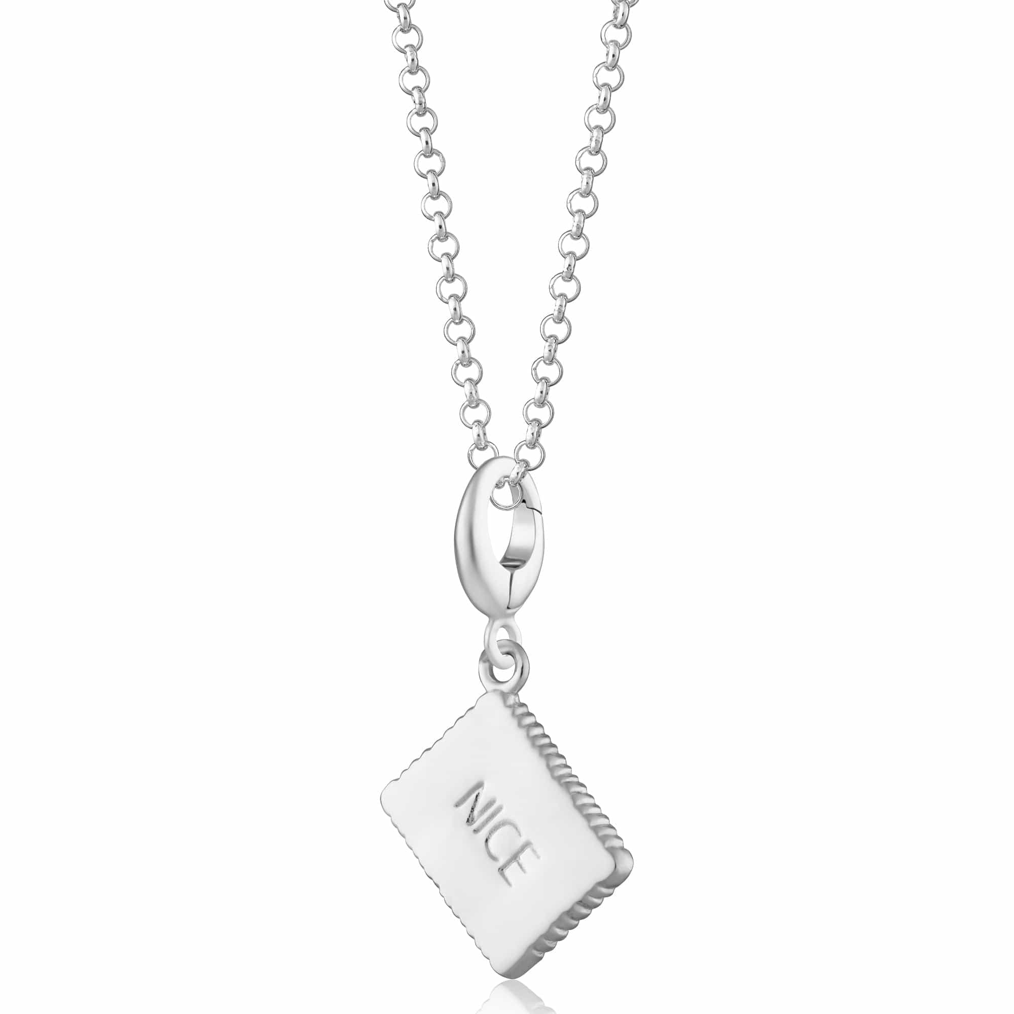 Silber Schönes Keks Charm Halskette | Shop Nory