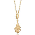 Goldene Eichenblatt-Anhänger-Halskette | Shop Nory