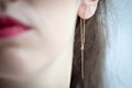 Durchzieher Ohrringe vergoldet Ohrhänger für Damen | Shop Nory