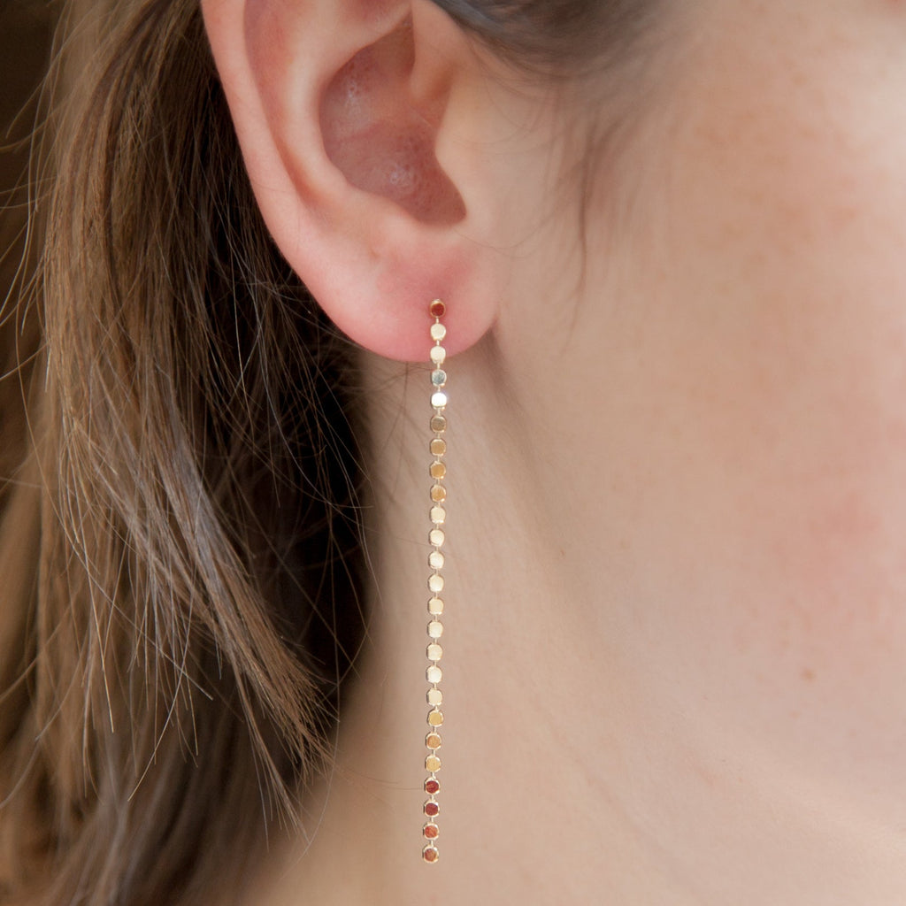 Ohrkettchen vergoldet - Ohrringe hängend für Damen | Shop Nory