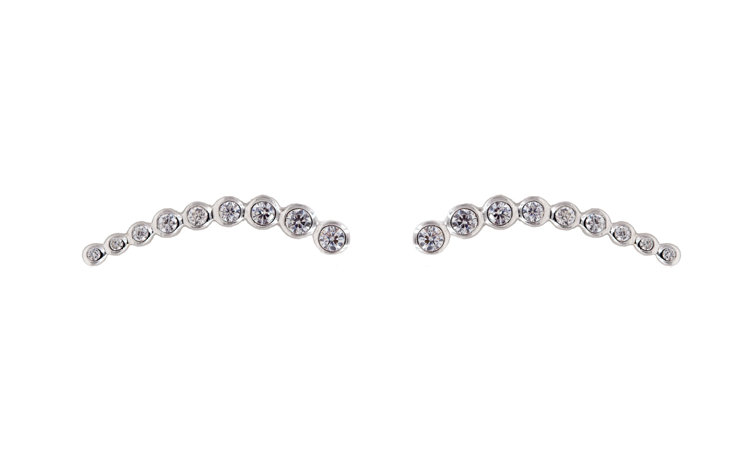 Ohrklemme mit Zirkonia aus Silber - Ear Climber - Ohrschieber Steine | Shop Nory