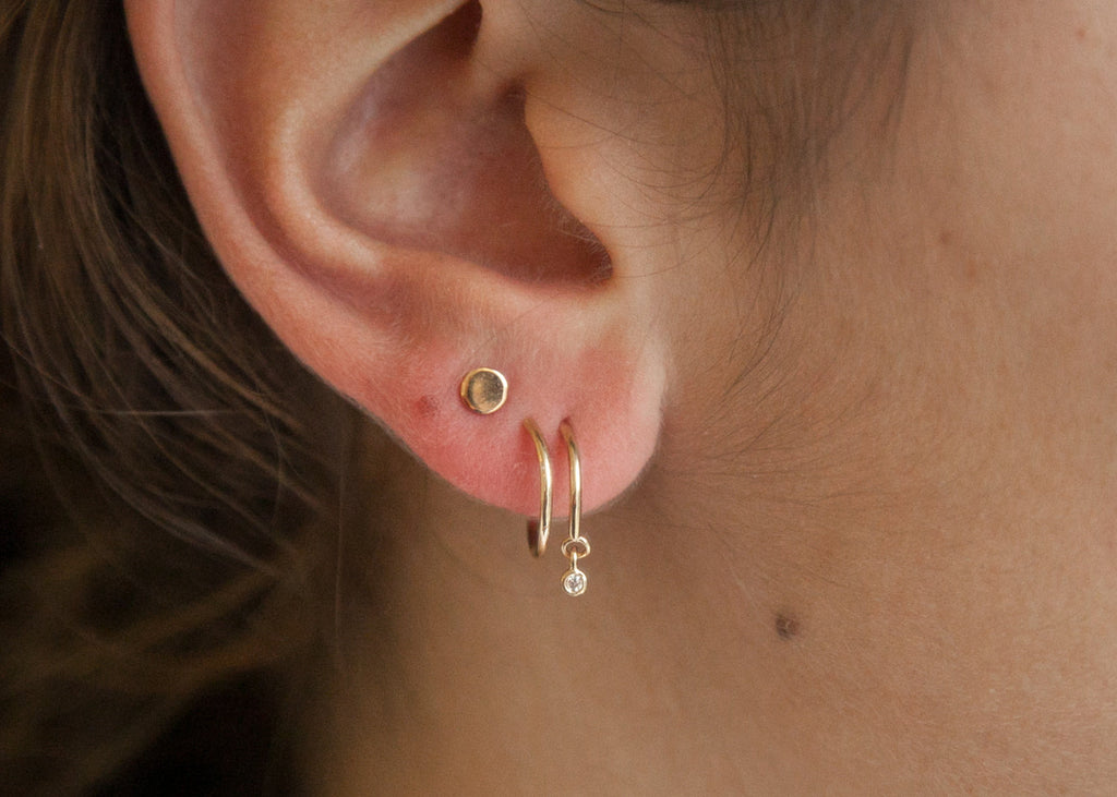 Doppel Ohrringe - 16K vergoldet | Shop Nory