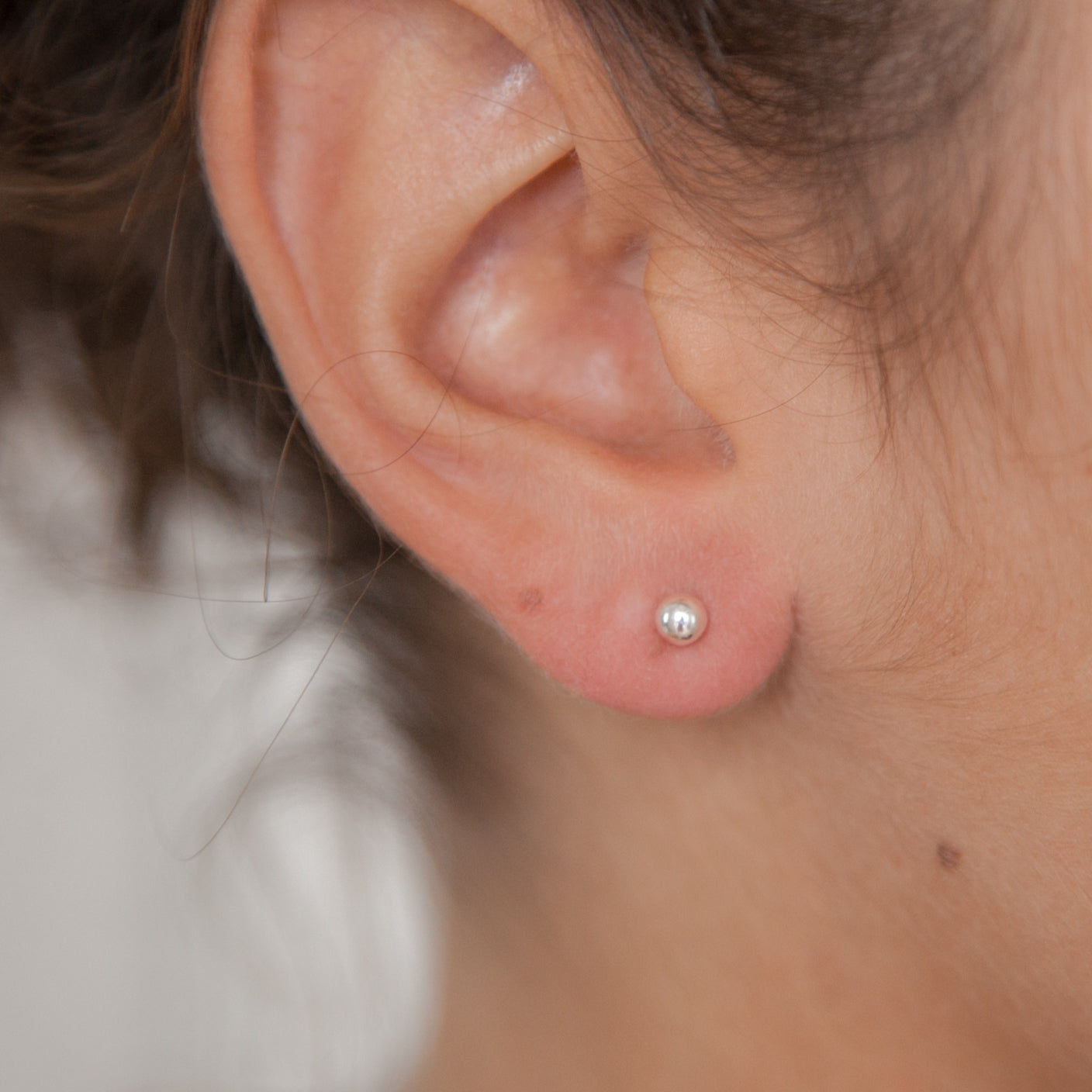 Ohrringe Kugel klein 925 Sterling Silber Ohrstecker für Damen | Shop Nory