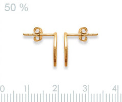 Ohrstecker Ohrringe Kreis Rund Vergoldet | Shop Nory
