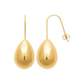 Tropfen-Ohrringe in goldfarbenem Edelstahl – Glänzende, wasserfeste Ohrringe | Shop Nory
