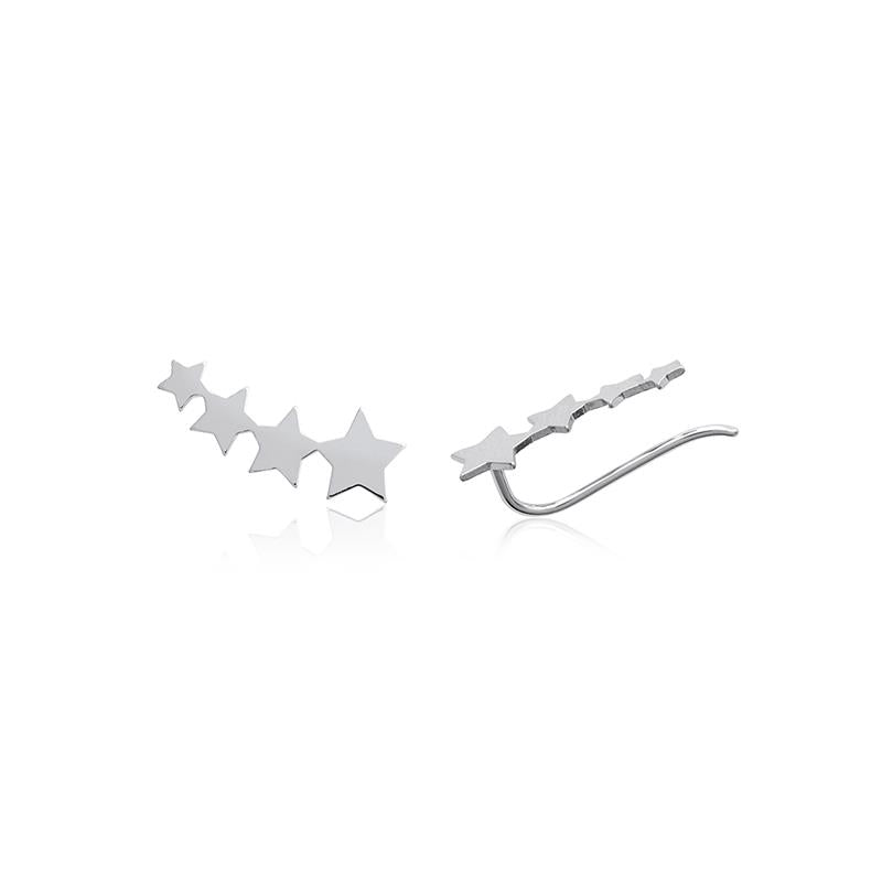 Stern Ohrklemmen für Damen aus Silber, Ear Climber | Shop Nory