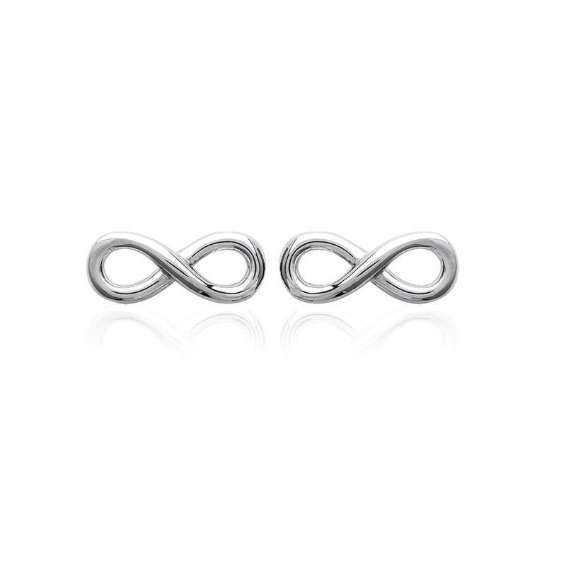 Ohrringe Ohrstecker Infinity Symbol Unendlichkeit Silber | Shop Nory