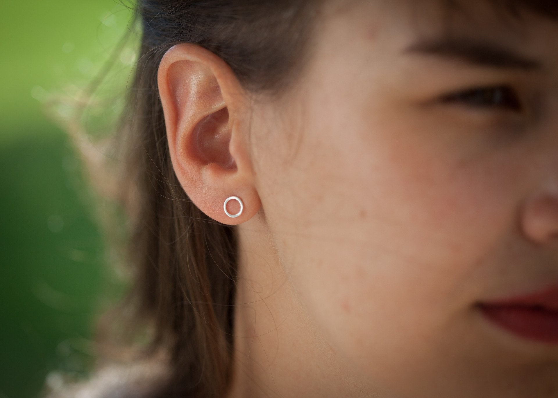Ohrstecker Ohrringe Kreis Rund aus Silber | Shop Nory