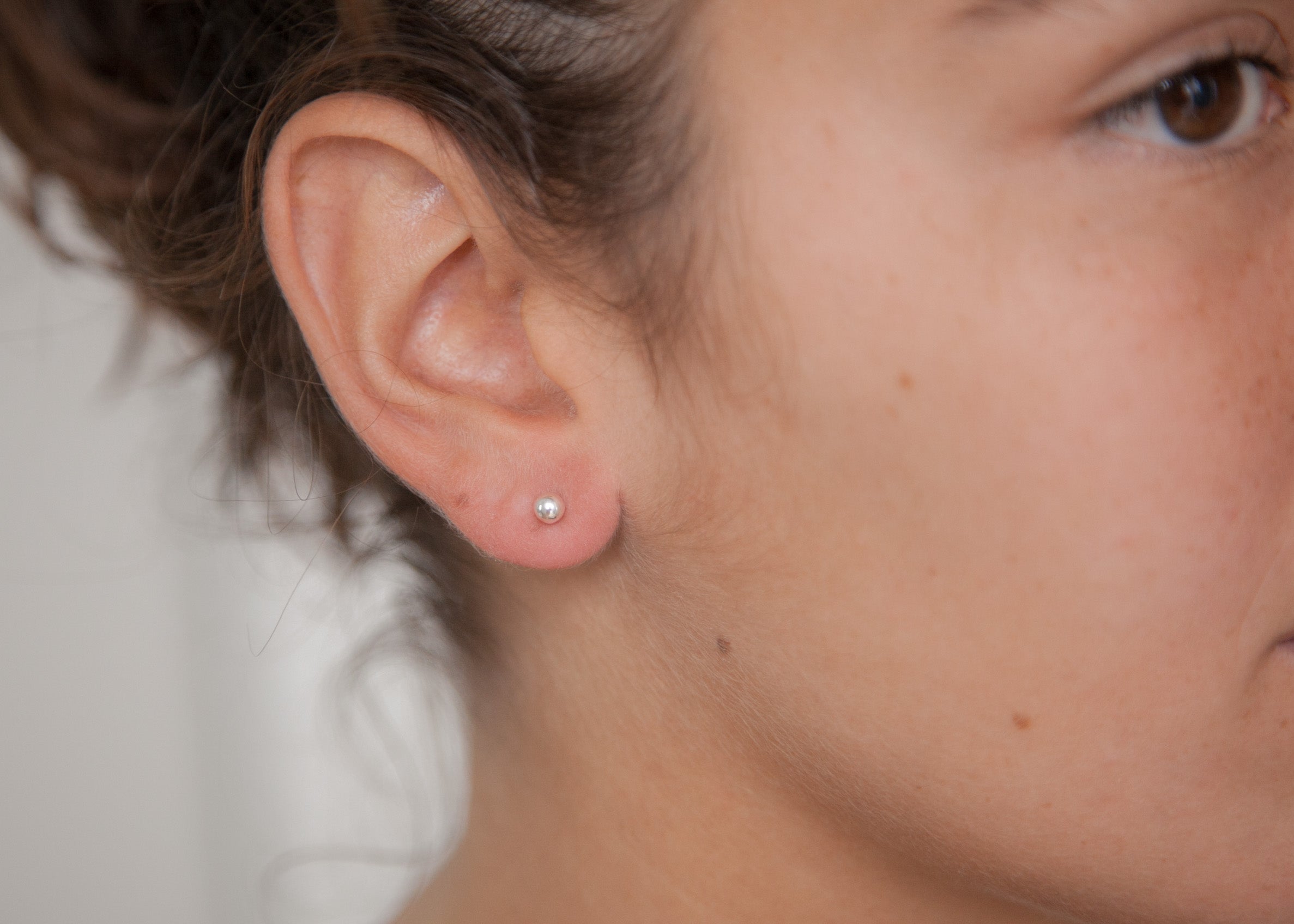 Ohrringe Kugel klein 925 Sterling Silber Ohrstecker für Damen | Shop Nory