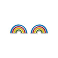 Ohrstecker mit Regenbogen aus Silber - Ohrringe für Kinder | Shop Nory