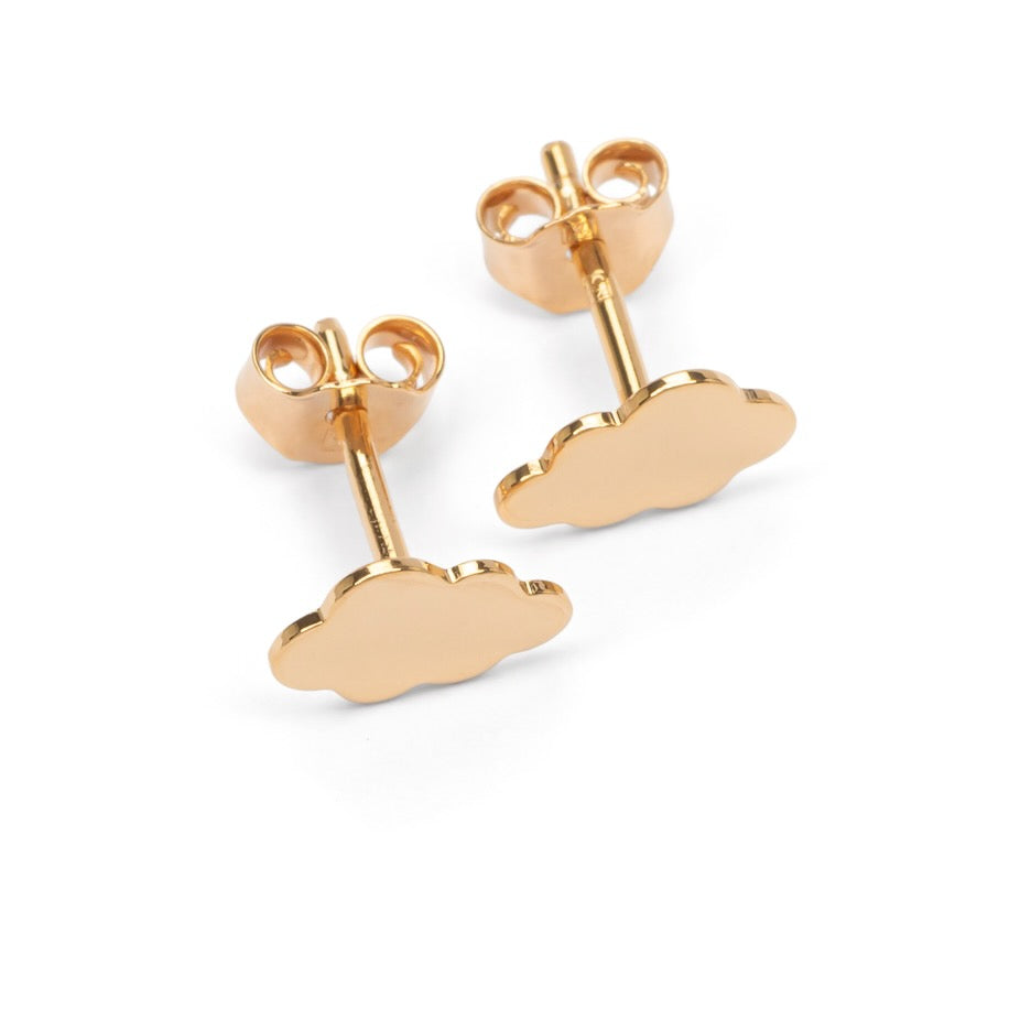 Ohrringe Wolke Ohrstecker Vergoldet | Shop Nory