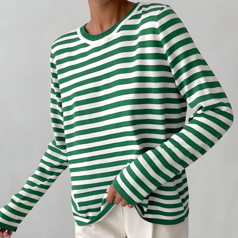 Elegantes Gestreiftes T-Shirt