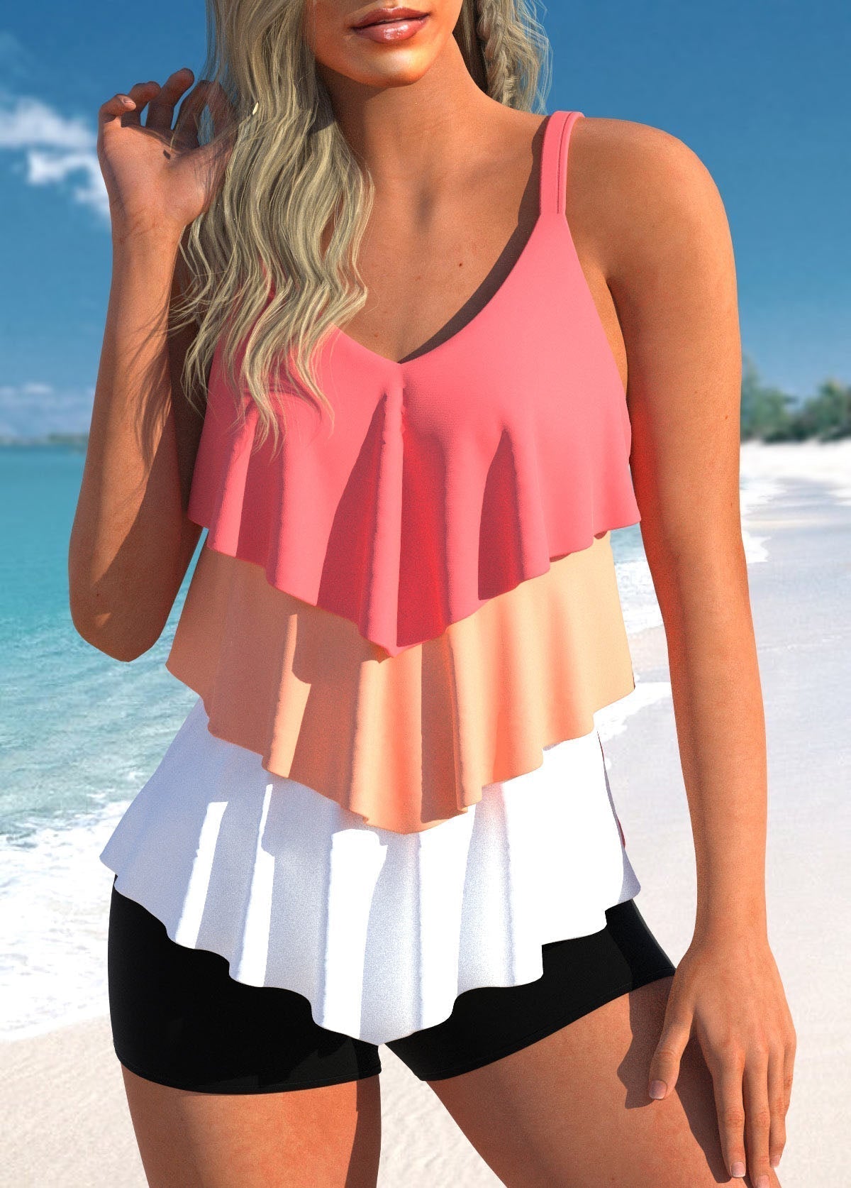 Stilvoll und Bequem mit Unserem Tankini Satz