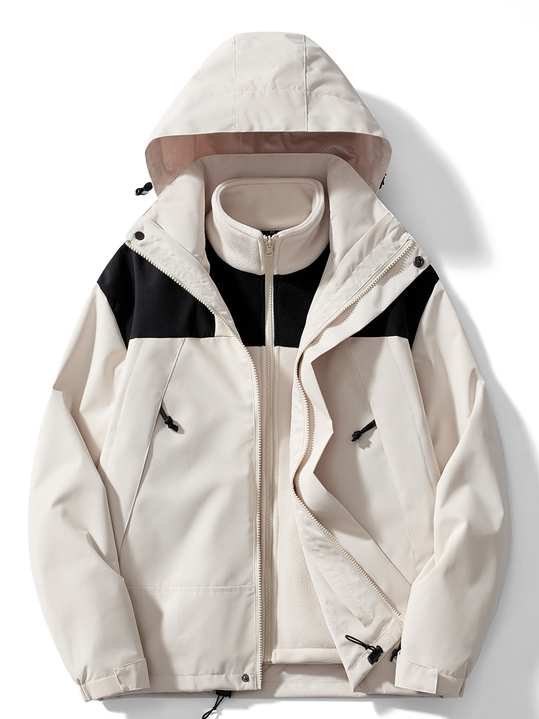 Damen Fleece 3-in-1 Winterjacke mit Kapuze & Wärmefunktion | ShopNory