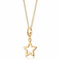 Gold Open Star Charm Halskette | Shop Nory