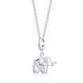 Silber Origami Elefant Charm Halskette | Shop Nory