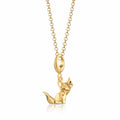 Gold Origami-Fuchs Charm-Halskette | Shop Nory