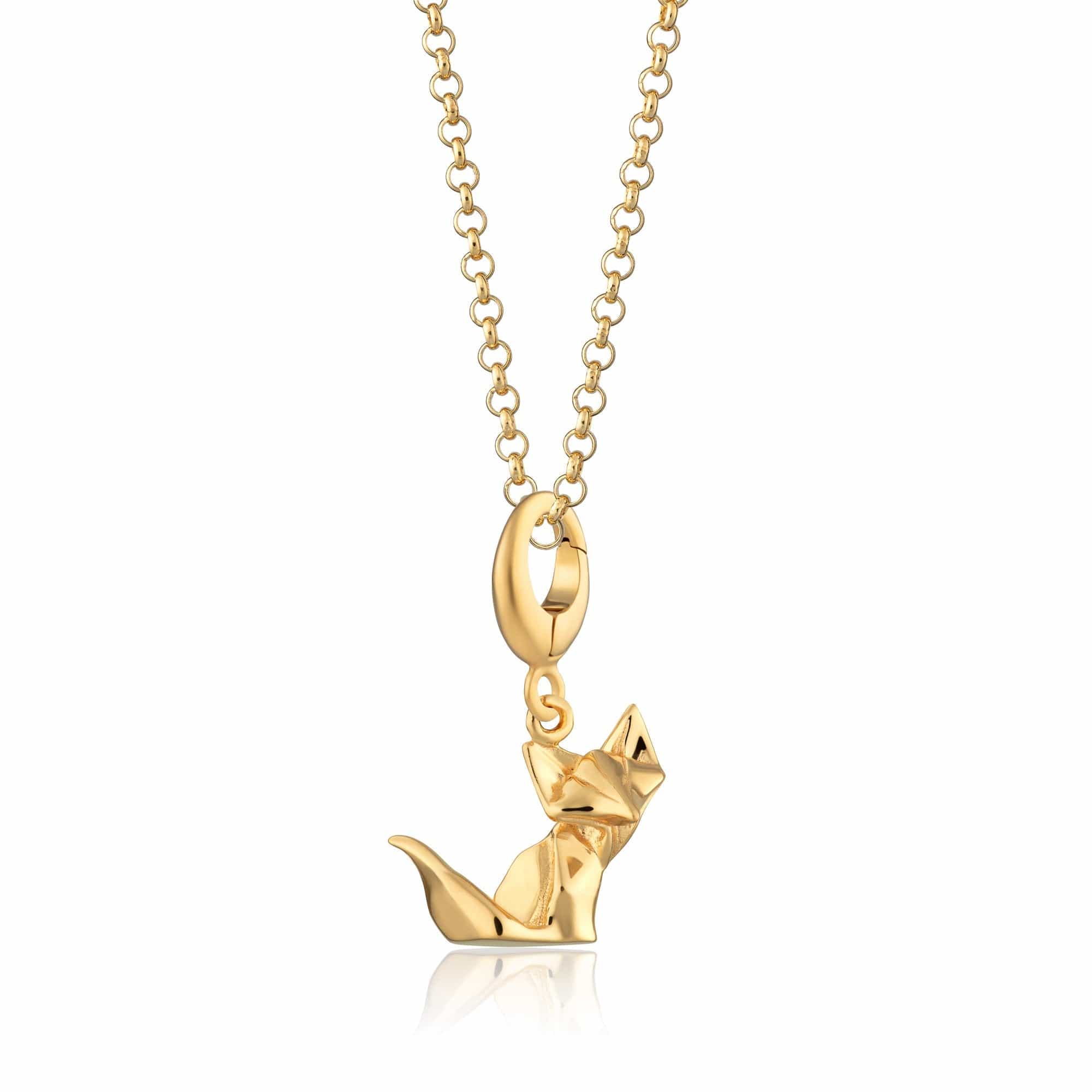 Gold Origami-Fuchs Charm-Halskette | Shop Nory