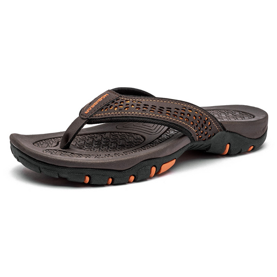 Herren Schwarz Outdoor Sandalen Robust