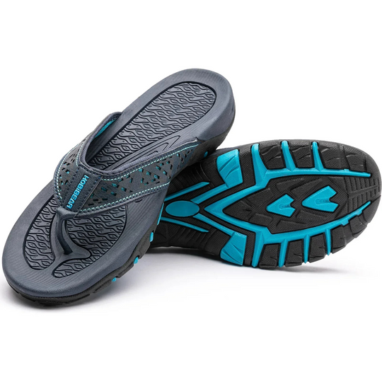 Herren Schwarz Outdoor Sandalen Robust