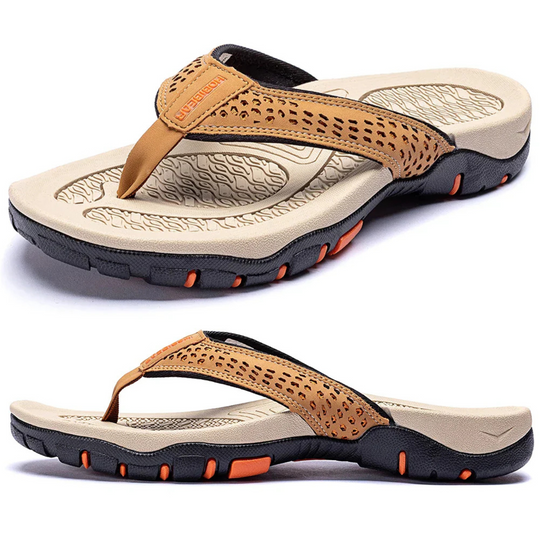 Herren Schwarz Outdoor Sandalen Robust