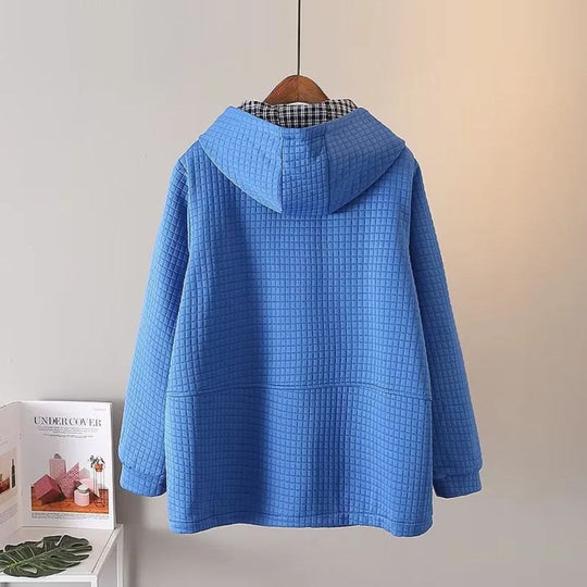 Shopnory | Oversized Baumwoll-Hoodiejacke - Lässig und Bequem