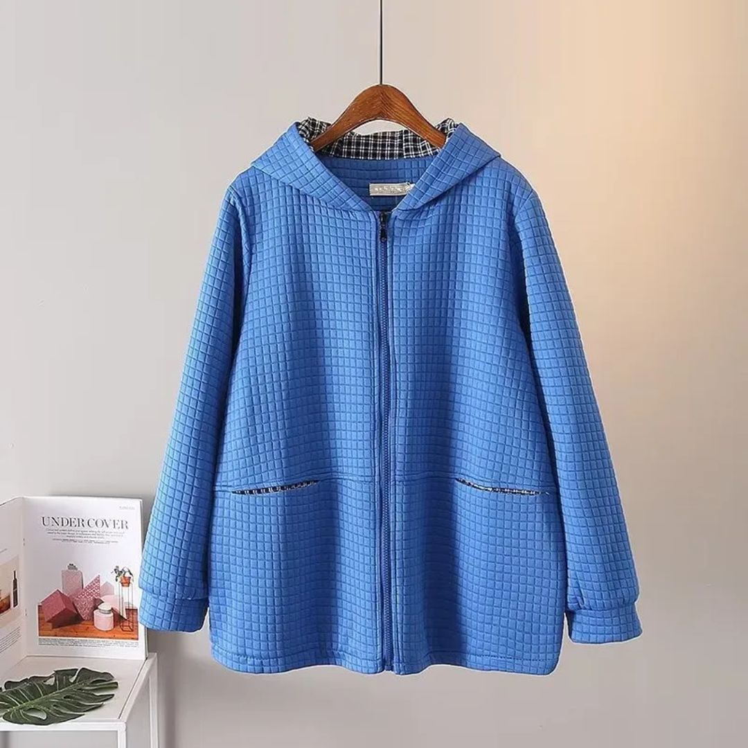 Shopnory | Oversized Baumwoll-Hoodiejacke - Lässig und Bequem