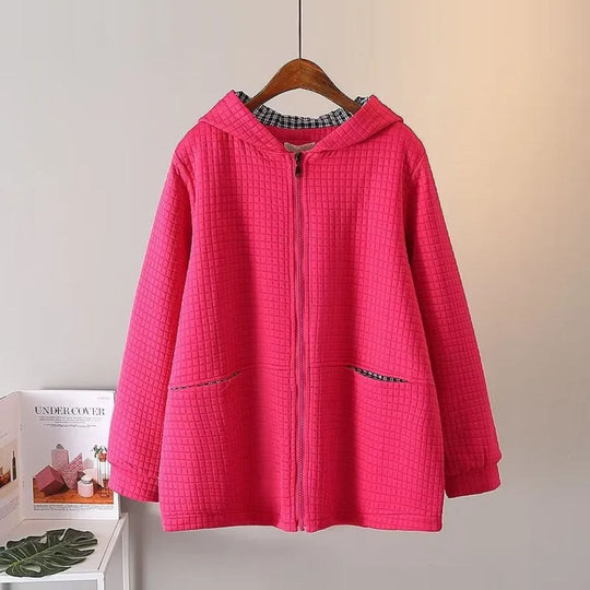 Shopnory | Oversized Baumwoll-Hoodiejacke - Lässig und Bequem