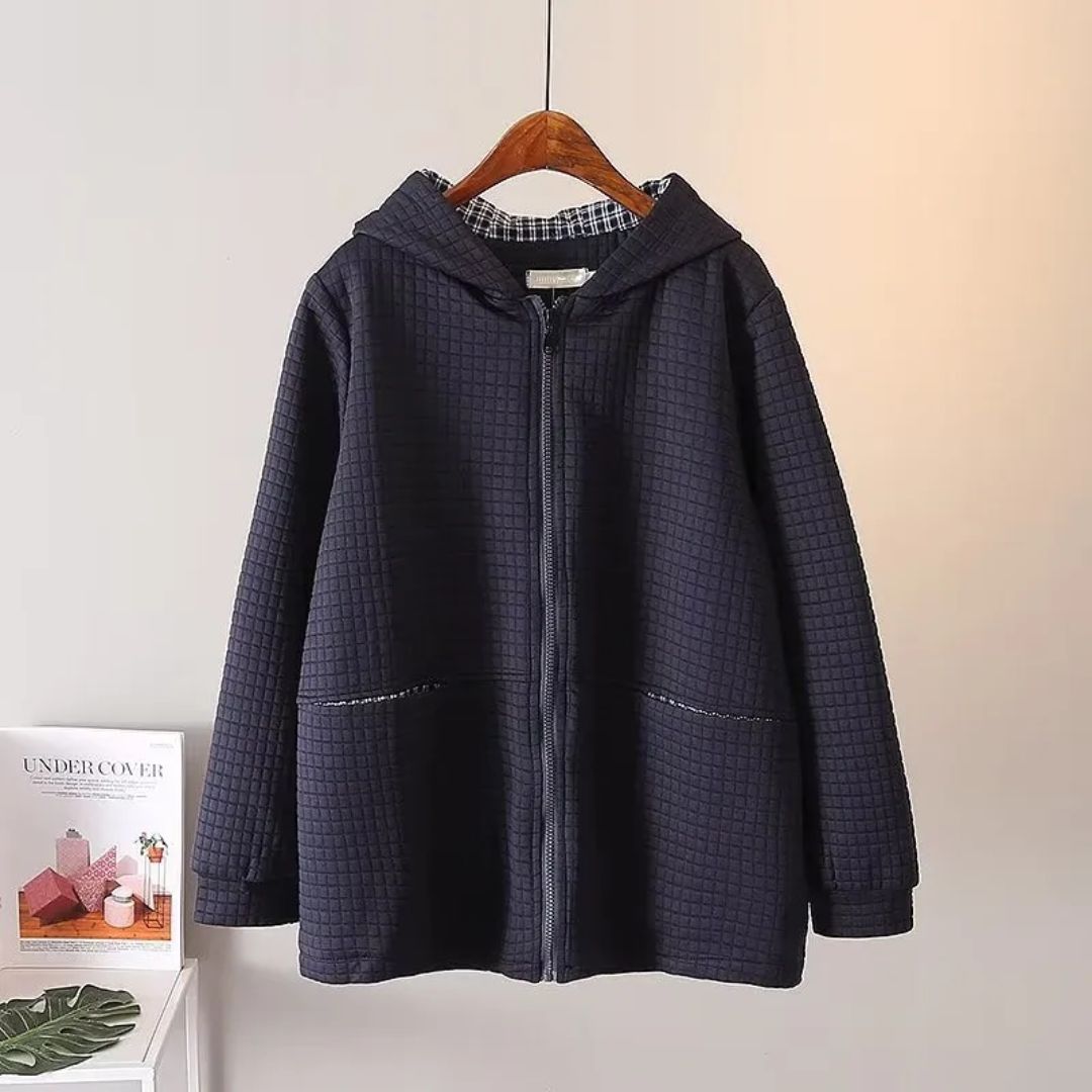 Shopnory | Oversized Baumwoll-Hoodiejacke - Lässig und Bequem