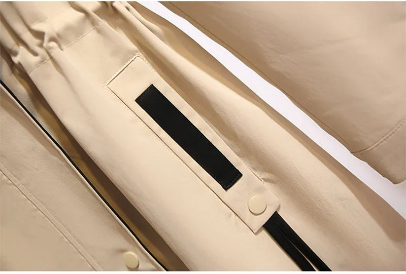 Übergroße Kapuzen-Windjacke - Leicht & Wasserdicht
