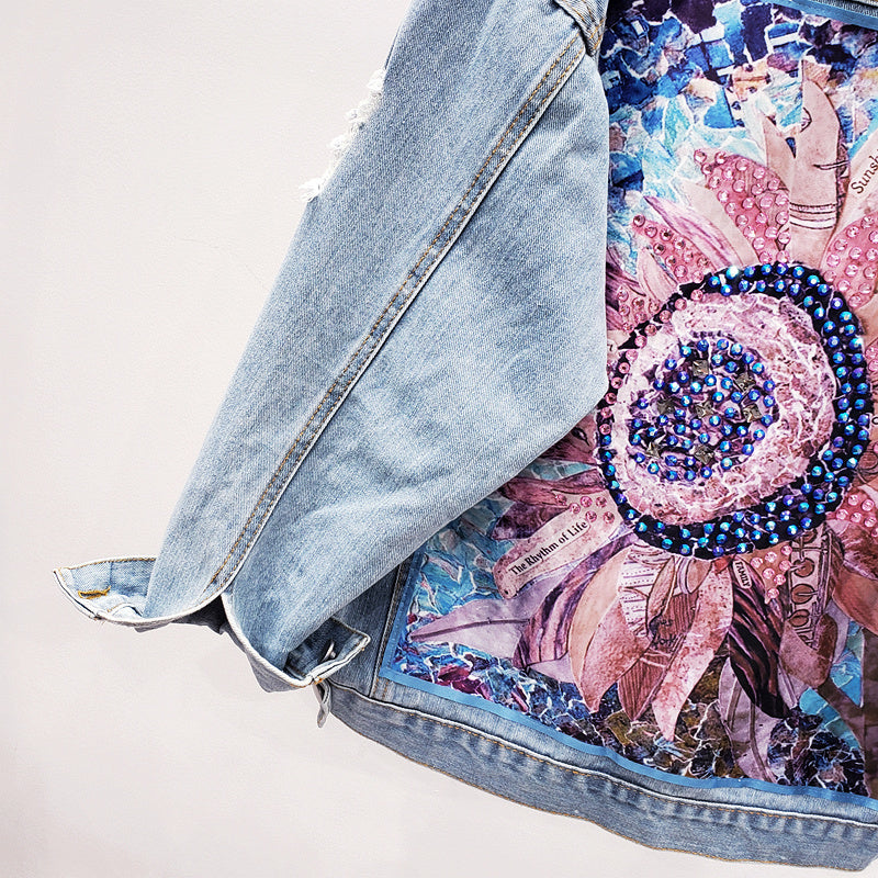 Oversized Damen Denim Jacke