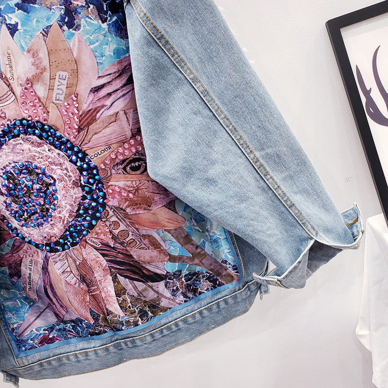 Oversized Damen Denim Jacke