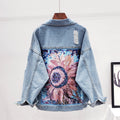 Oversized Damen Denim Jacke