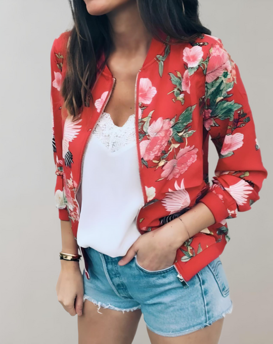 Stylische Blumenkimonojacke für Frauen