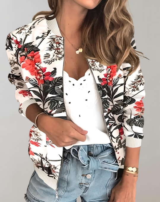 Stylische Blumenkimonojacke für Frauen