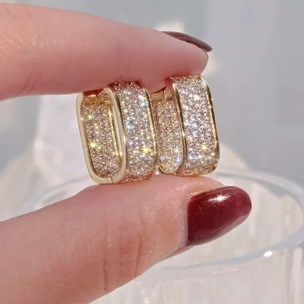 Paved CZ Luxuriöse Creolen | Shop Nory