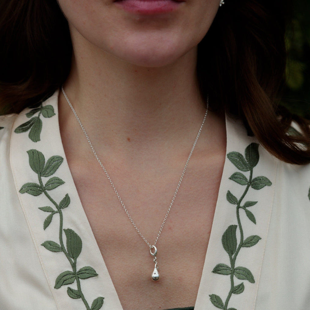 Silber Birne Charm Halskette | Shop Nory