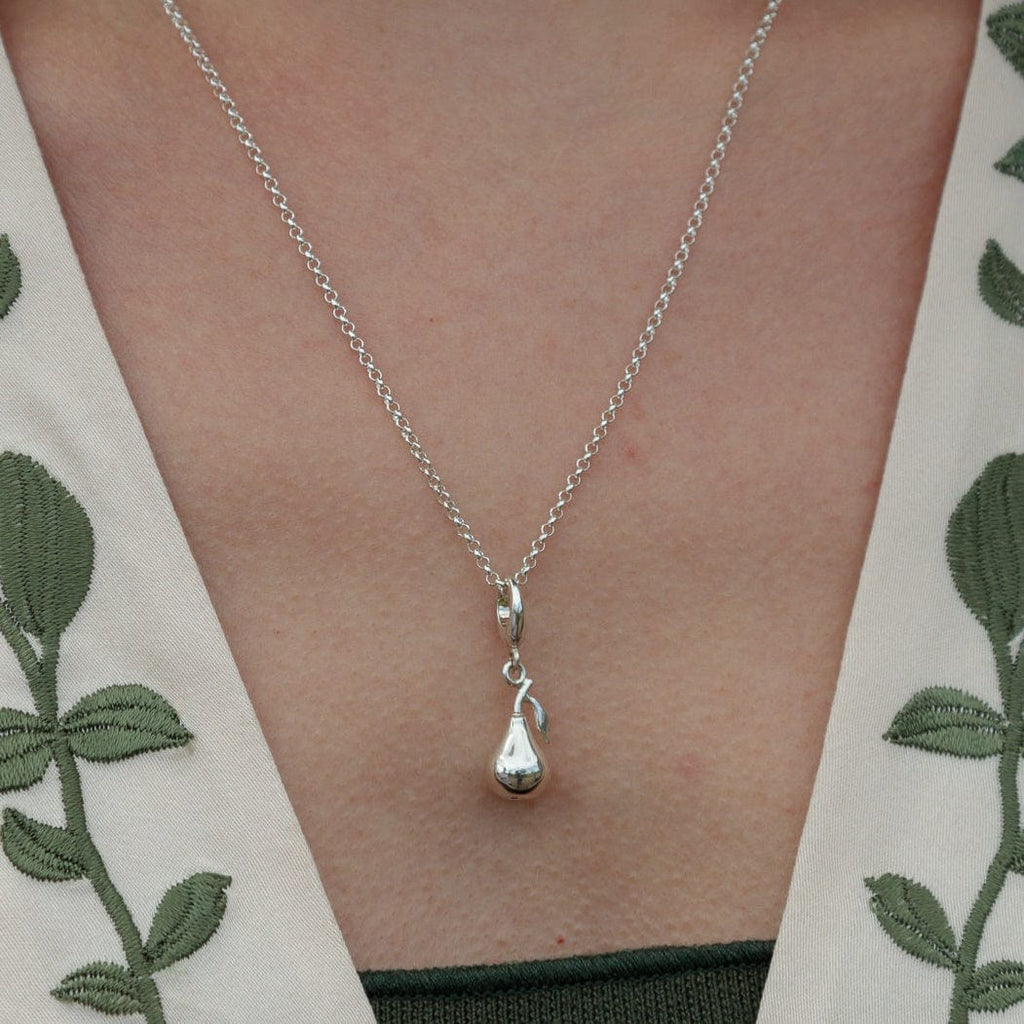 Silber Birne Charm Halskette | Shop Nory