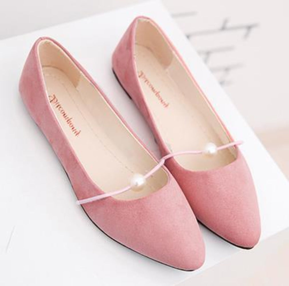 Shopnory | Perlen Flache Schicke Schuhe
