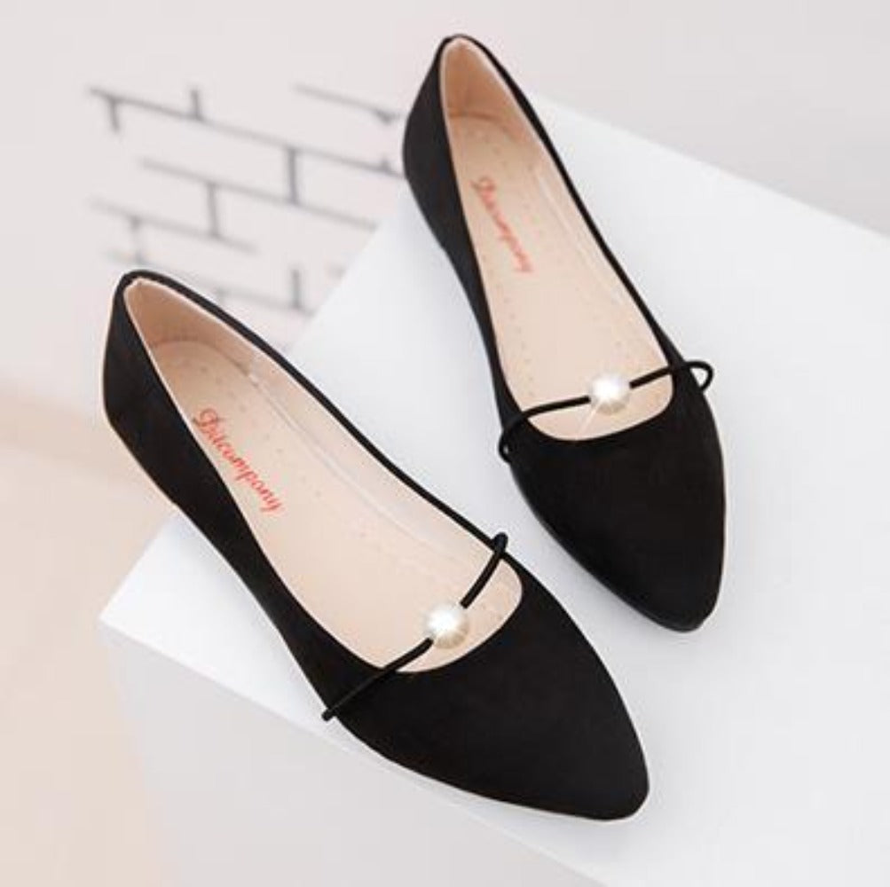 Shopnory | Perlen Flache Schicke Schuhe