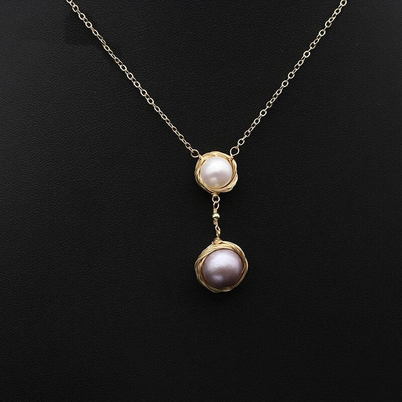 Perlen Lange Kettenanhänger Halskette | Shop Nory