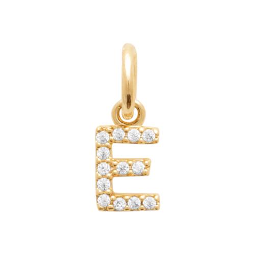 Halskette mit Buchstabenanhänger mit Zirkonia Vergoldet | Shop Nory
