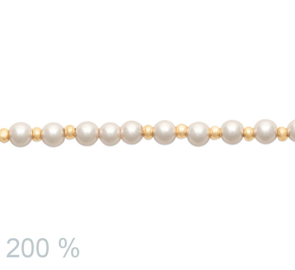 Zeitloses Perlenarmband - 18K vergoldet | Shop Nory