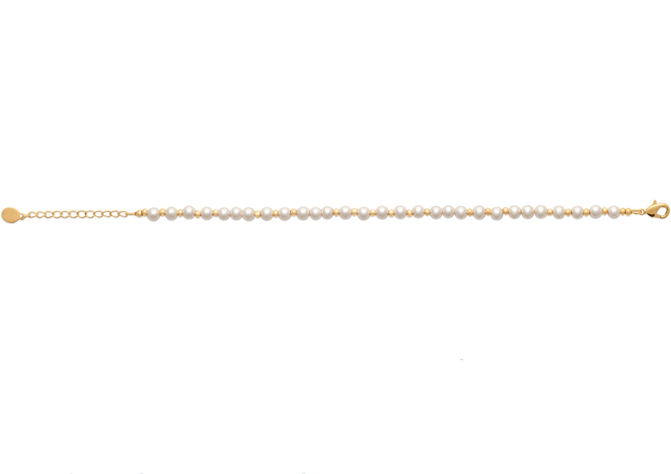 Zeitloses Perlenarmband - 18K vergoldet | Shop Nory