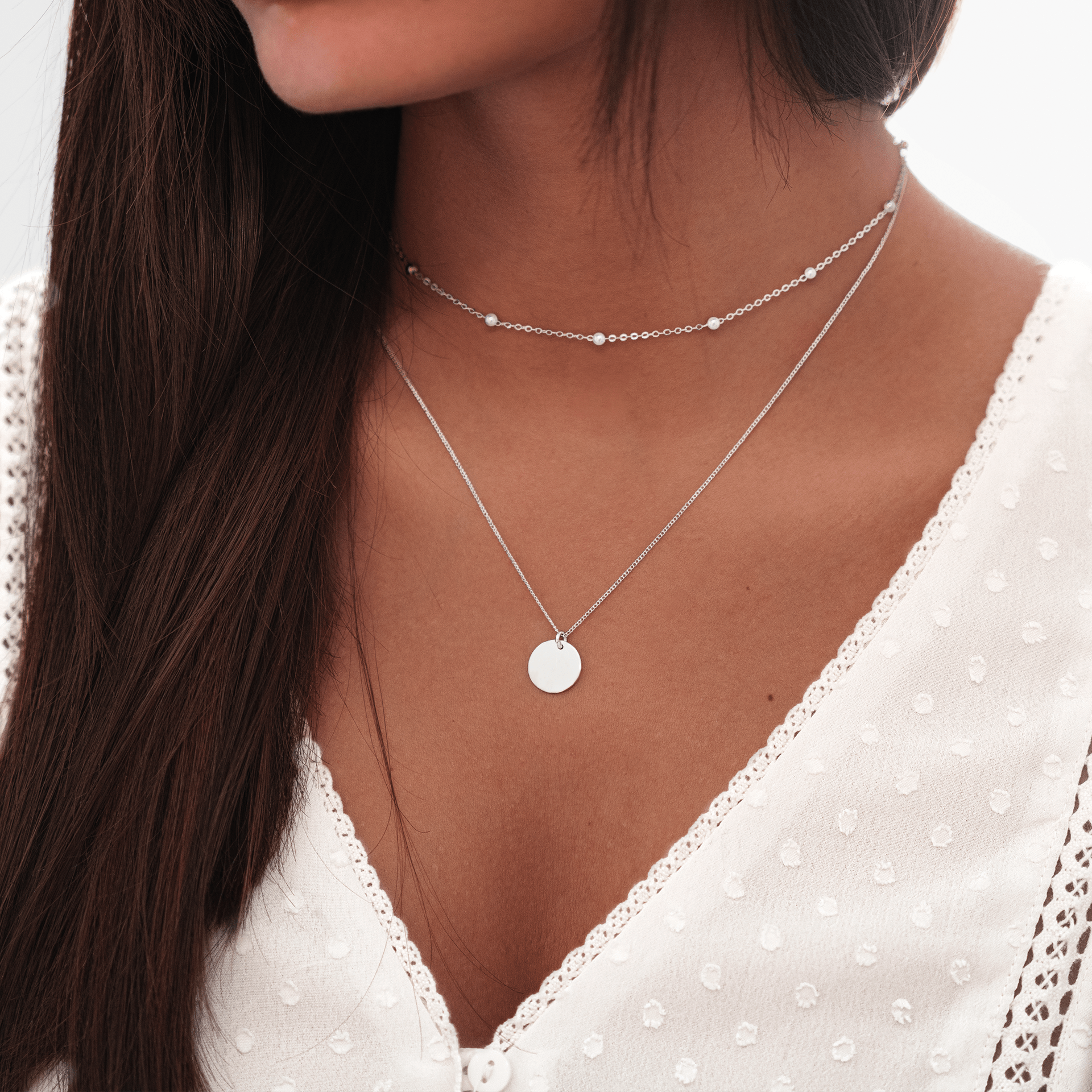 Doppel-Medaillonkette - Amélie | Shop Nory