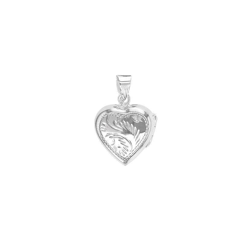 Lange Kette mit Herz Foto Medaillon aus Silber | Shop Nory