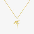 925 Sterling Silver Zircon Kabelkette Geometrische Anhänger Halskette | Shop Nory