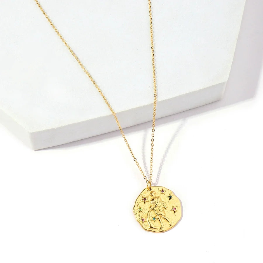 Halskette "Zodiac" in Edelstahl - 18k vergoldet | Shop Nory